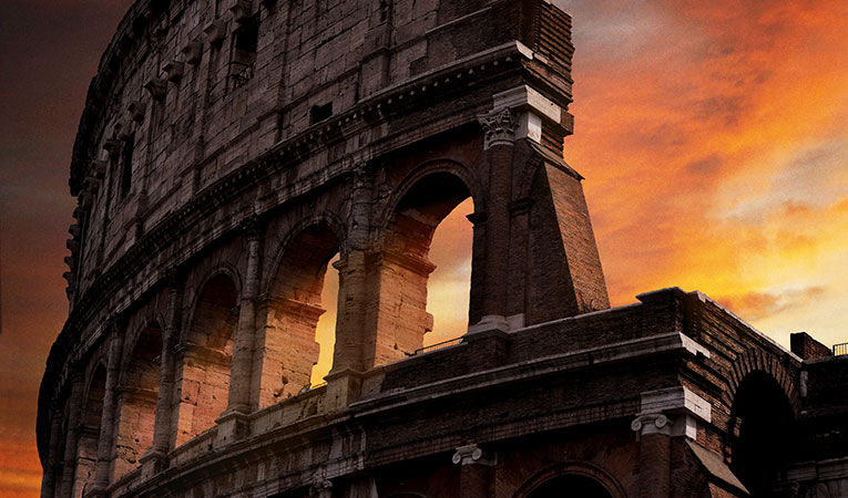 Colosseum at sunset