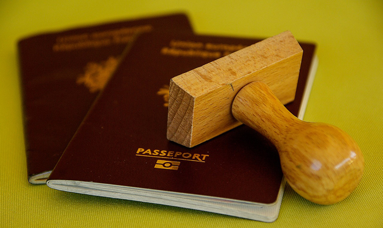  Passport and stamp 