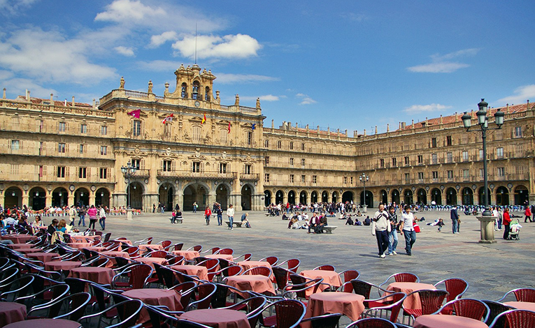 Salamanca Plaza Mayor in Spain