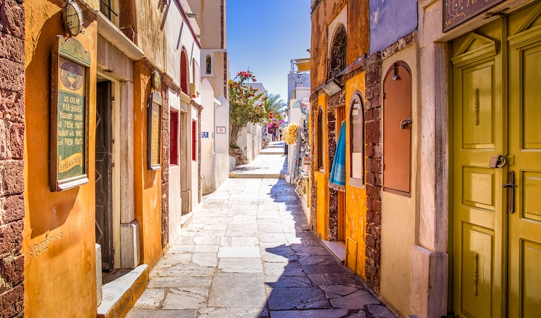 street view in thera greece